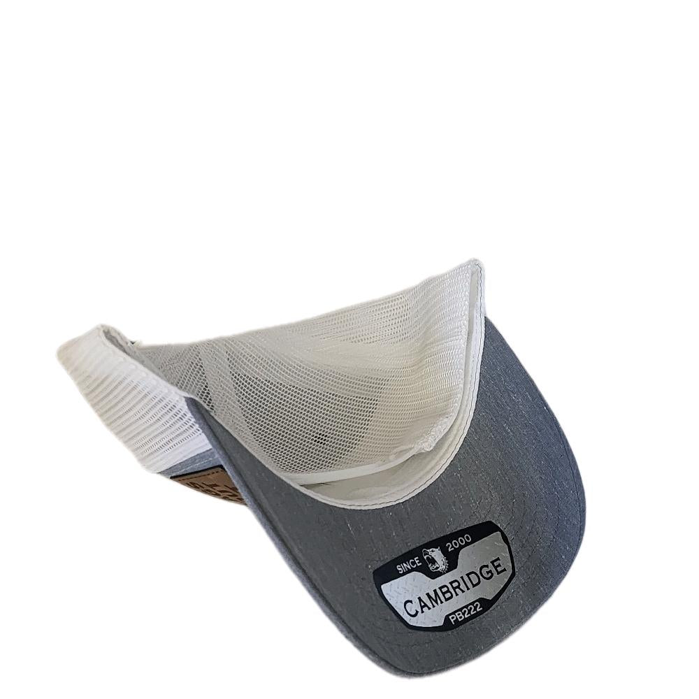 "The Flags Pull Out I Don't" Grey/White Baseball Cap with leather patch