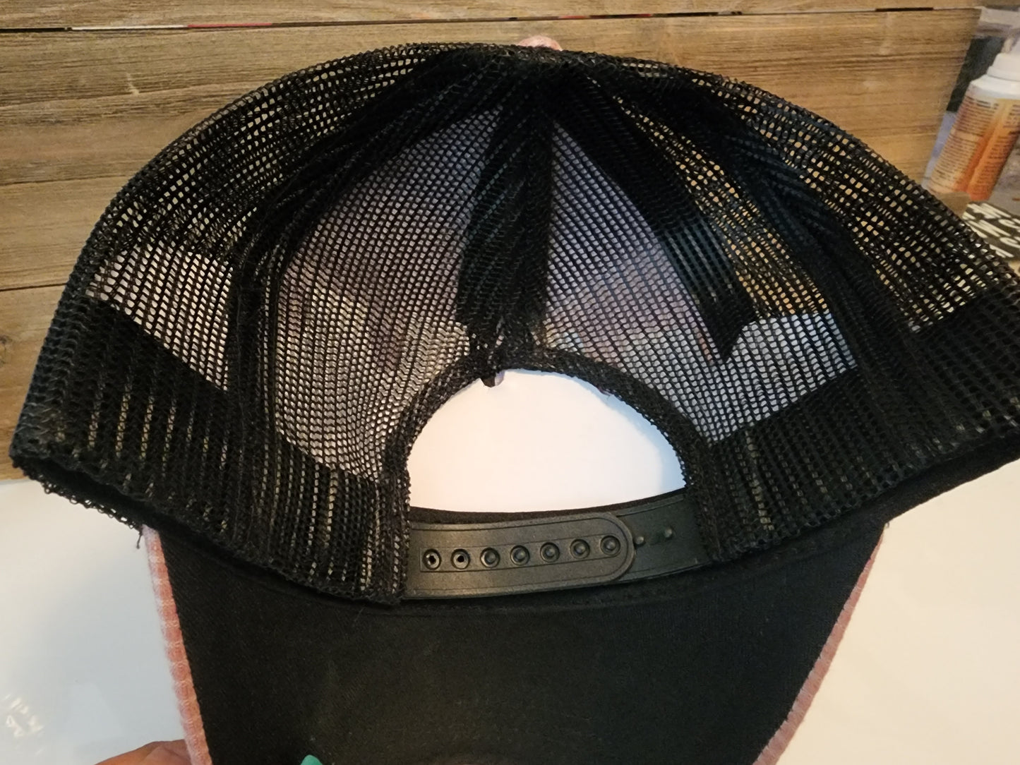 Plaid blank hat