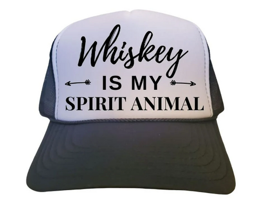 Trucker Hat "Whiskey is my Spirit Animal"